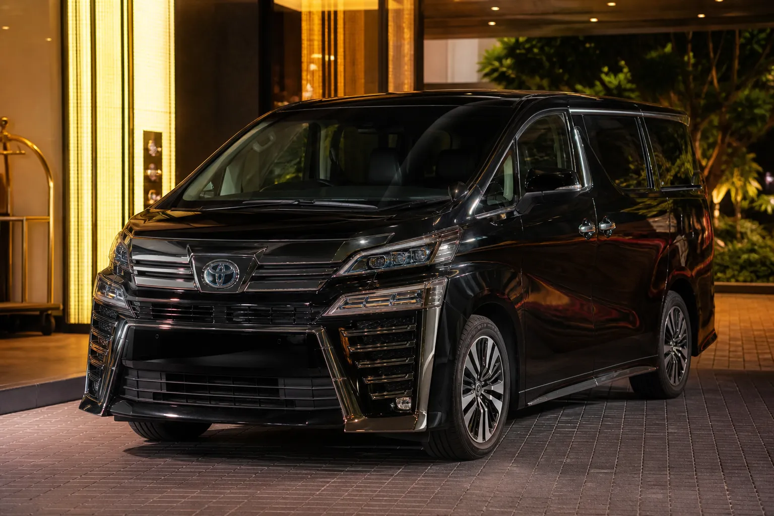 Toyota Vellfire luxury MPV for premium group travel and events in Malaysia